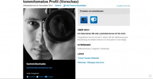 Photoshop Express Profilseite