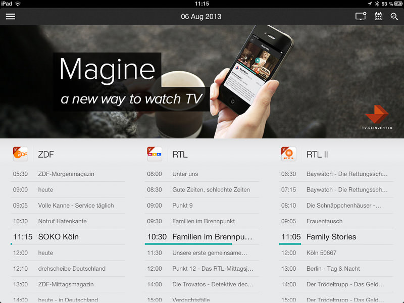 Magine – Fernsehprogramm über das Internet empfangen